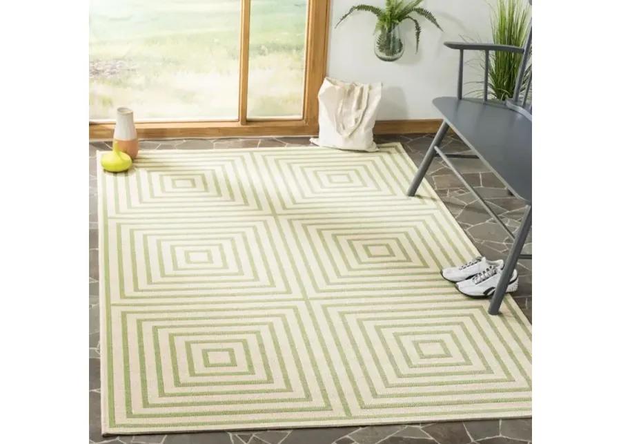 LINDEN 123 Collection LND123V-6SQ Cream / Olive 6'-7" X 6'-7" Square