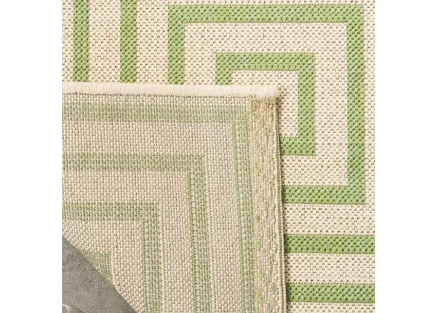 LINDEN 123 Collection LND123V-6SQ Cream / Olive 6'-7" X 6'-7" Square