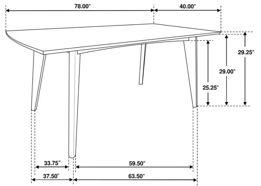 Malone 7-piece Rectangular Dining Set Dark Walnut and Grey