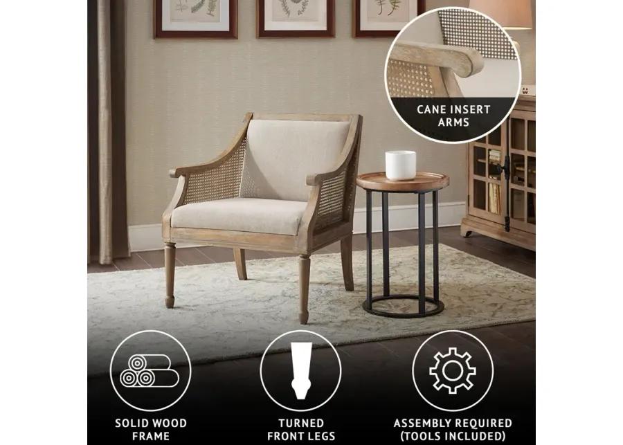 Martha Stewart Isla Natural Accent Armchair