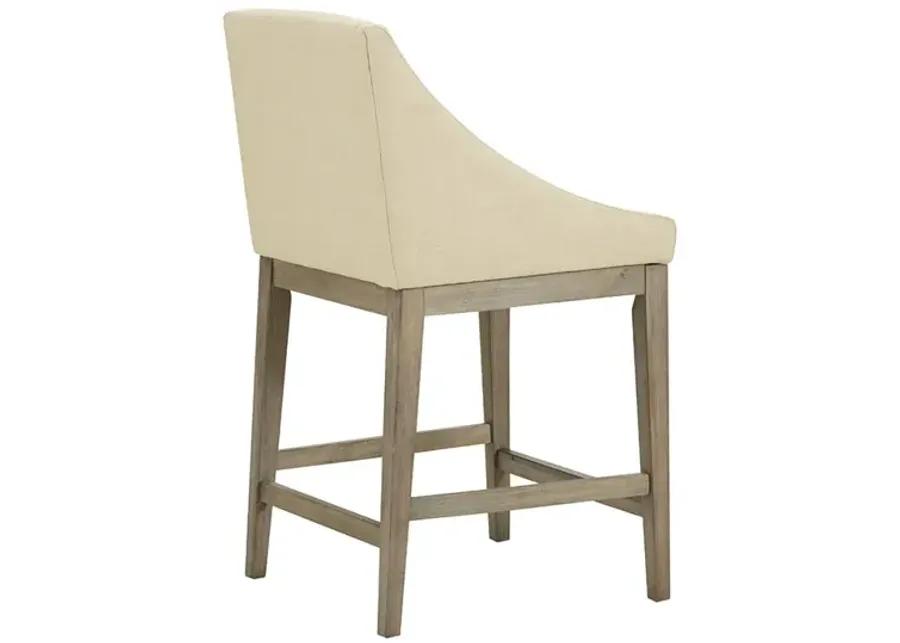 Madison Park Simon Cream Counter Stool