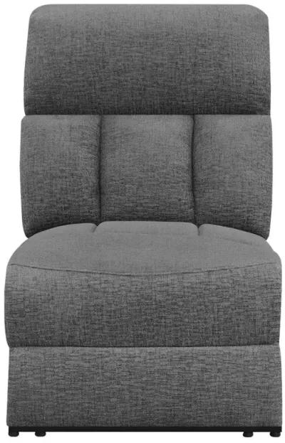 Bahrain 5-piece Upholstered Home Theater Seating Charcoal