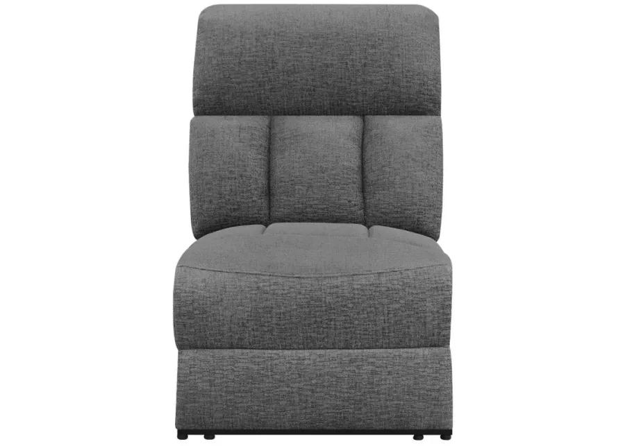 Bahrain 5-piece Upholstered Home Theater Seating Charcoal