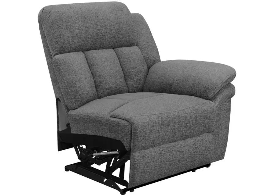 Bahrain 5-piece Upholstered Home Theater Seating Charcoal