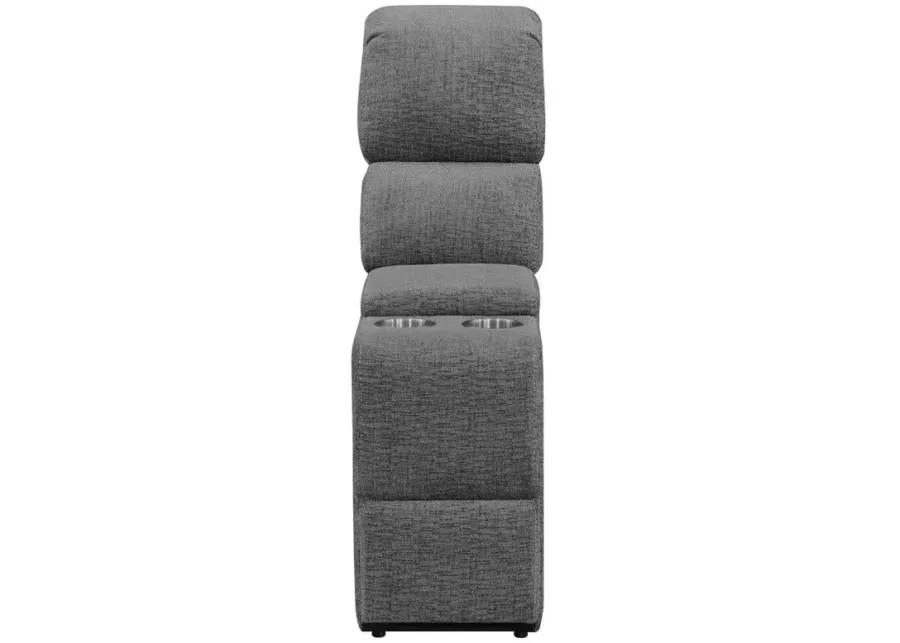 Bahrain 5-piece Upholstered Home Theater Seating Charcoal