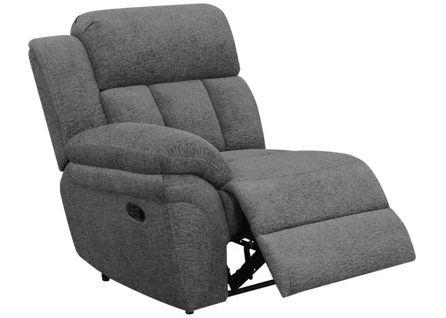 Bahrain 5-piece Upholstered Home Theater Seating Charcoal