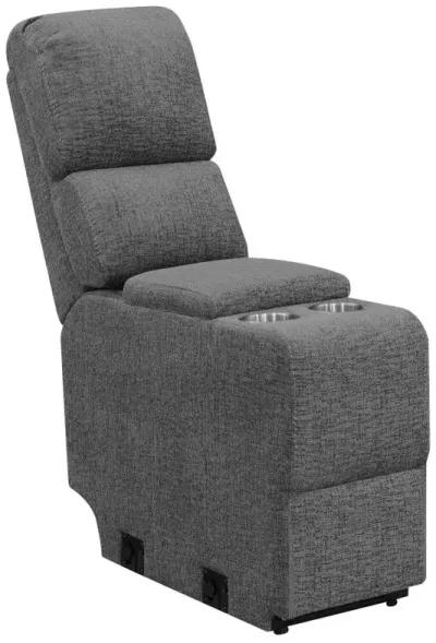 Bahrain 5-piece Upholstered Home Theater Seating Charcoal