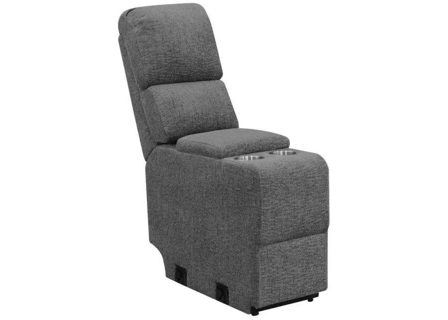 Bahrain 5-piece Upholstered Home Theater Seating Charcoal