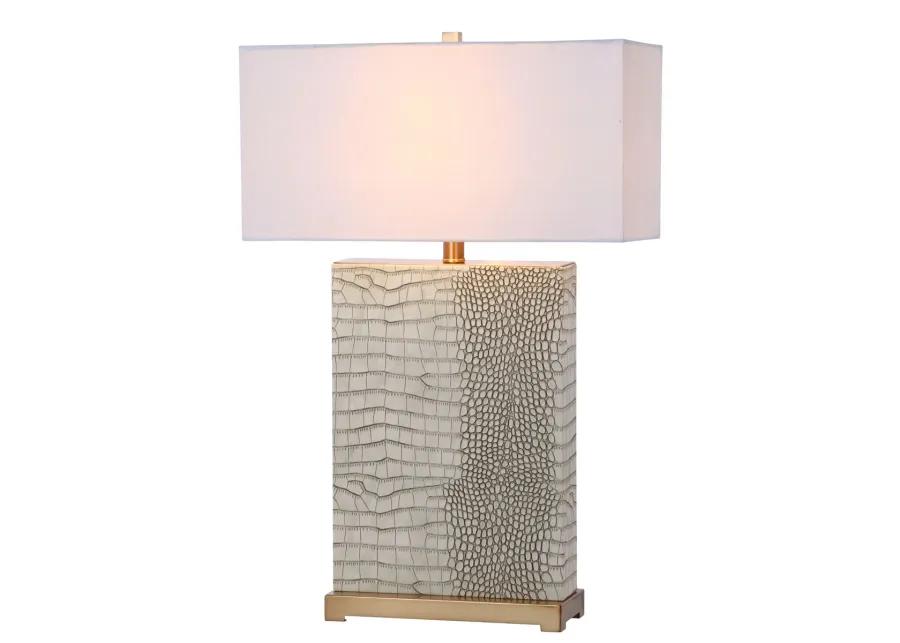 Joyce 27.75-Inch H Faux Alligator Table Lamp - Set of 2