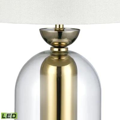 Park Plaza 21'' High 1-Light Table Lamp - Clear - Includes LED Bulb