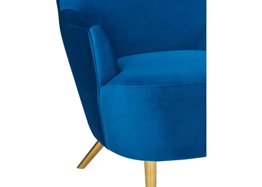 Julia Navy Wingback Chair