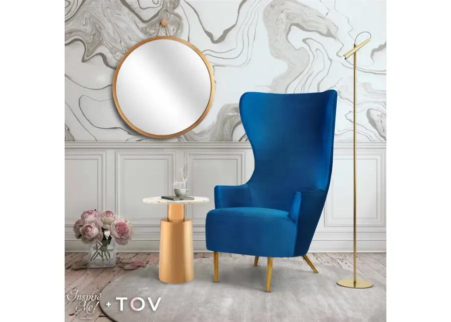 Julia Navy Wingback Chair