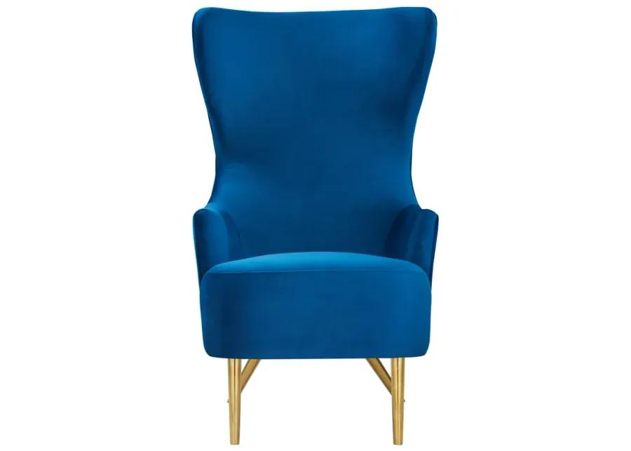 Julia Navy Wingback Chair