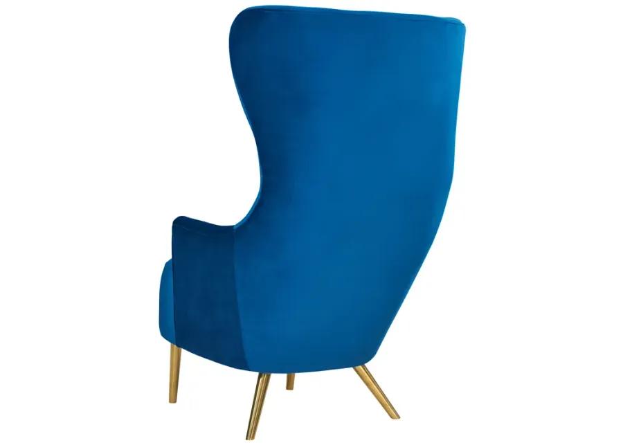 Julia Navy Wingback Chair