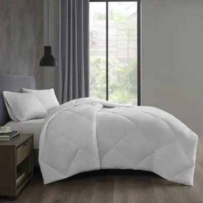 Sleep Philosophy Microfiber with HeiQ Smart Temp White Oversized Down Alt Comforter with HeiQ Smart Temp Treatment