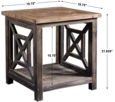 Spiro Reclaimed Wood End Table