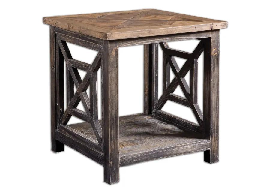 Spiro Reclaimed Wood End Table