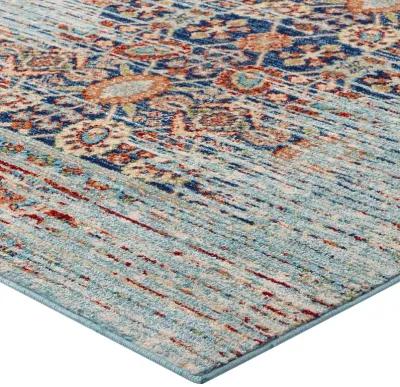 Naria Distressed Persian Medallion 5x8 Area Rug