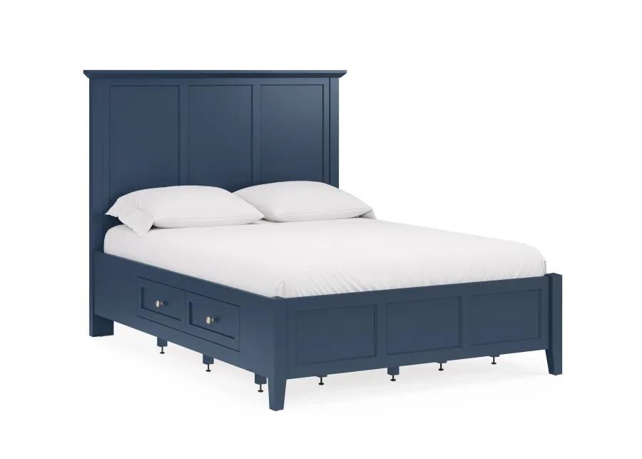 Grace Four Drawer King-size Platform Storage Bed in  Blueberry