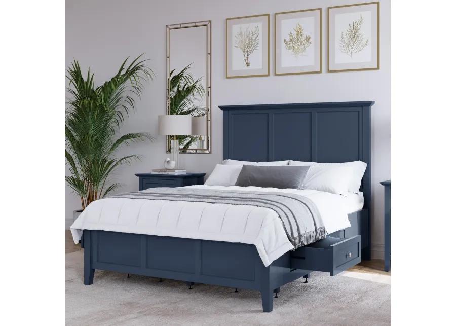 Grace Four Drawer King-size Platform Storage Bed in  Blueberry