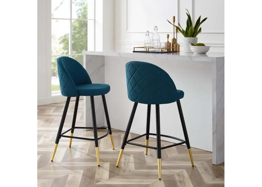 Cordial Fabric Counter Stools - Set of 2