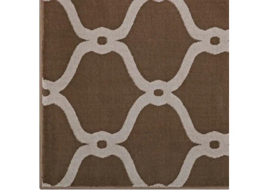 Beltara Chain Link Transitional Trellis 5x8 Area Rug