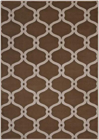 Beltara Chain Link Transitional Trellis 5x8 Area Rug