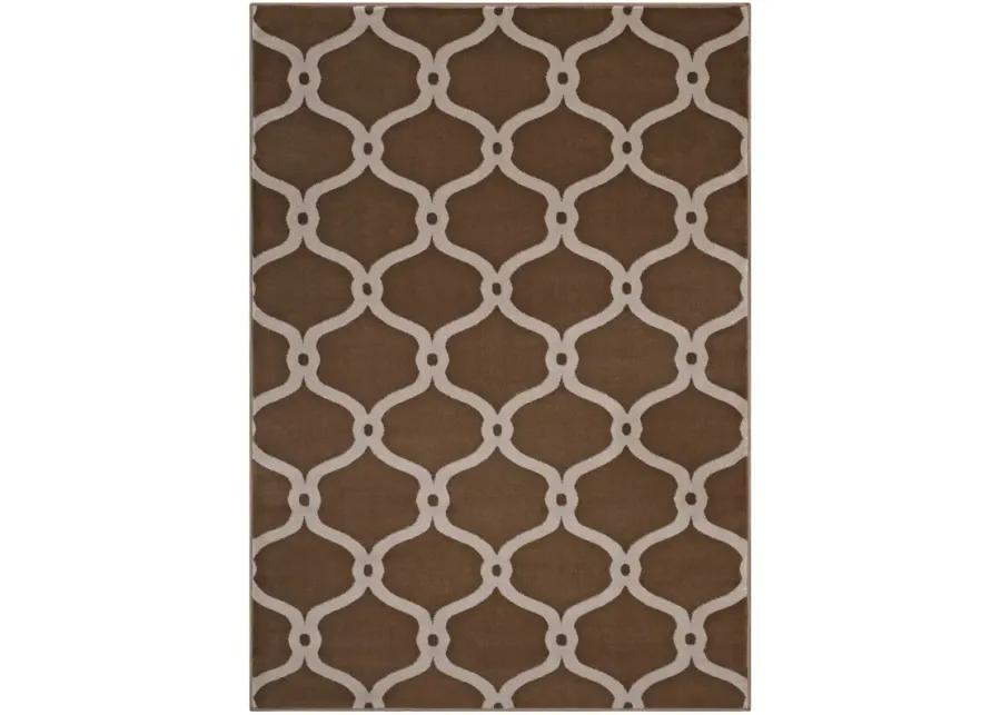 Beltara Chain Link Transitional Trellis 5x8 Area Rug