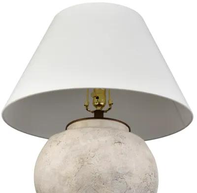 Erin 25'' High 1-Light Table Lamp - Aged White - Includes LED Bulb