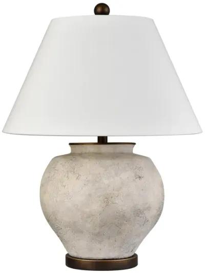 Erin 25'' High 1-Light Table Lamp - Aged White - Includes LED Bulb