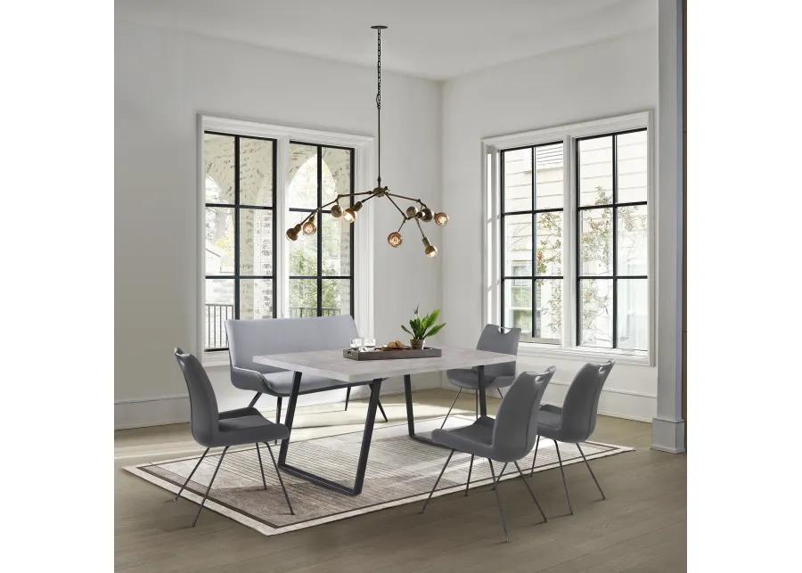 Coronado 6 Piece Gray Rectangular Dining Set