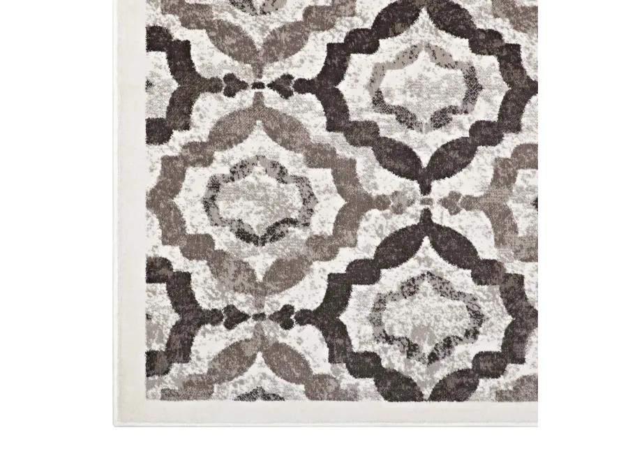 Kalinda Rustic Vintage Moroccan Trellis 8x10 Area Rug