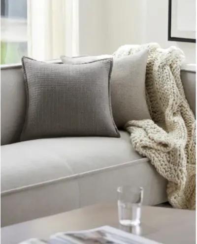 Mirza MRZ-001 18"L x 18"W Accent Pillow  - Poly Insert