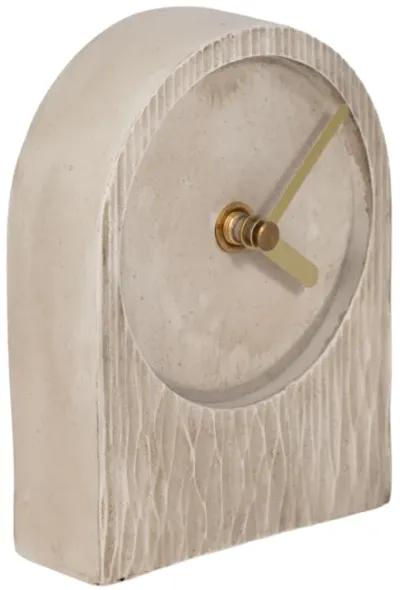 5" Arch Table Clock, Ivory