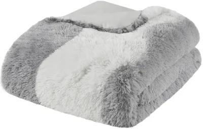 Ombre Shaggy Faux Fur Comforter Set