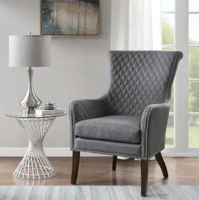 Madison Park Heston Grey Accent Chair