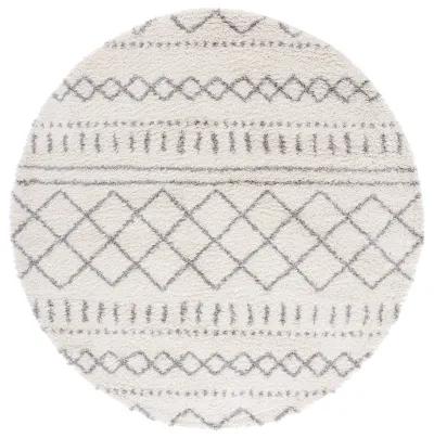 ARIZONA SHAG Round Power Loomed 5'-1" X 5'-1" Round Rug