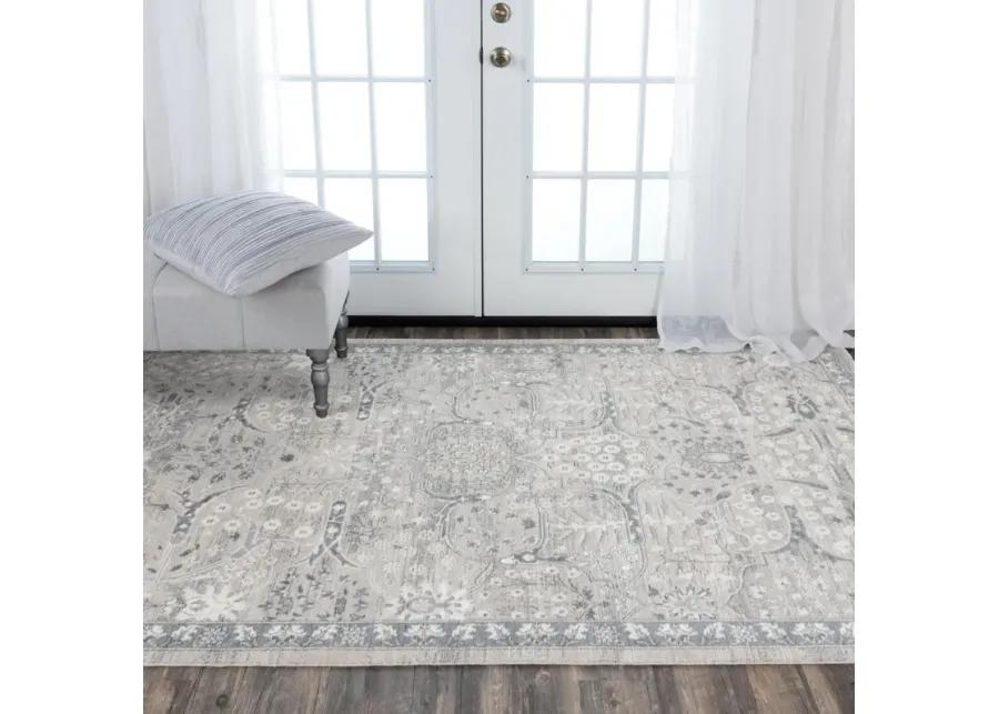 Couture Gray Classic/Updated NZ Wool/Tencel Blend 9'x12' Rectangle Rug