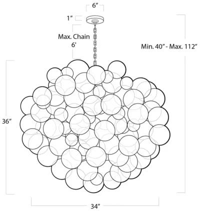 Nimbus Glass Chandelier 