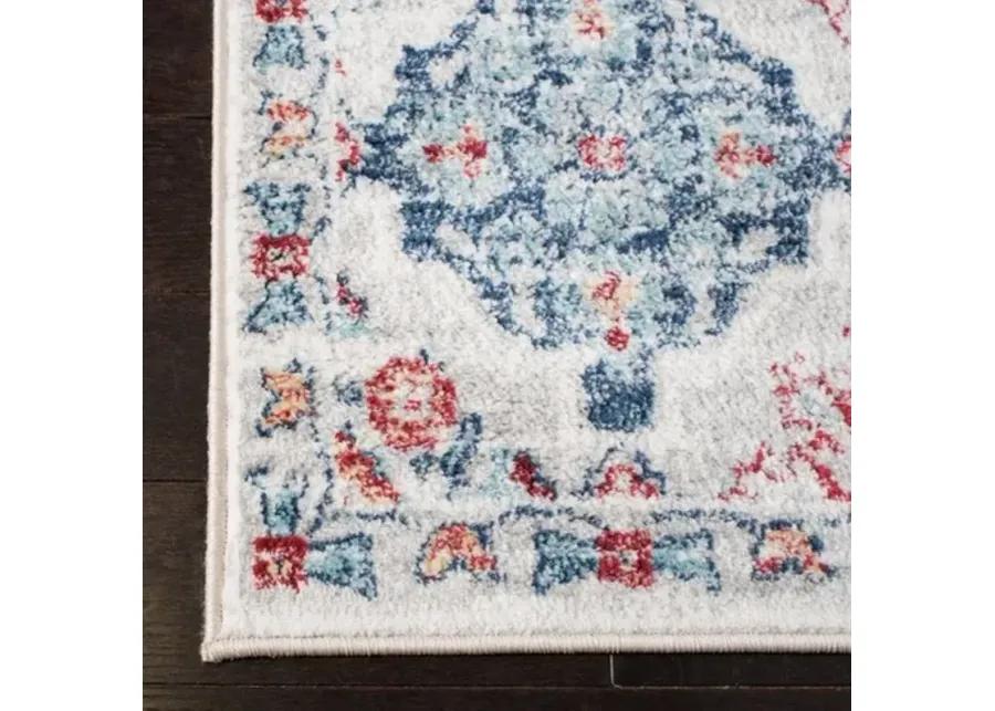 Brentwood 815 Cream / Blue 8' X 10' Large Rectangle Powerloomed Rug