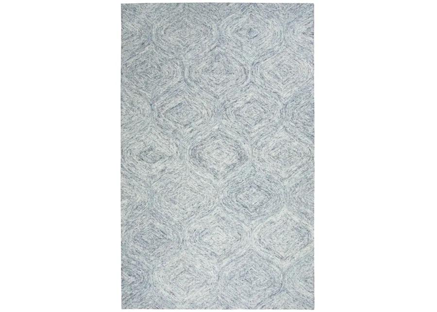 Brindleton Blue Tweed Wool 5' x 8' Rectangle Rug