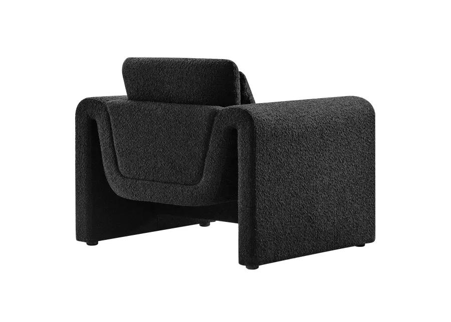 Waverly Boucle Upholstered Armchair