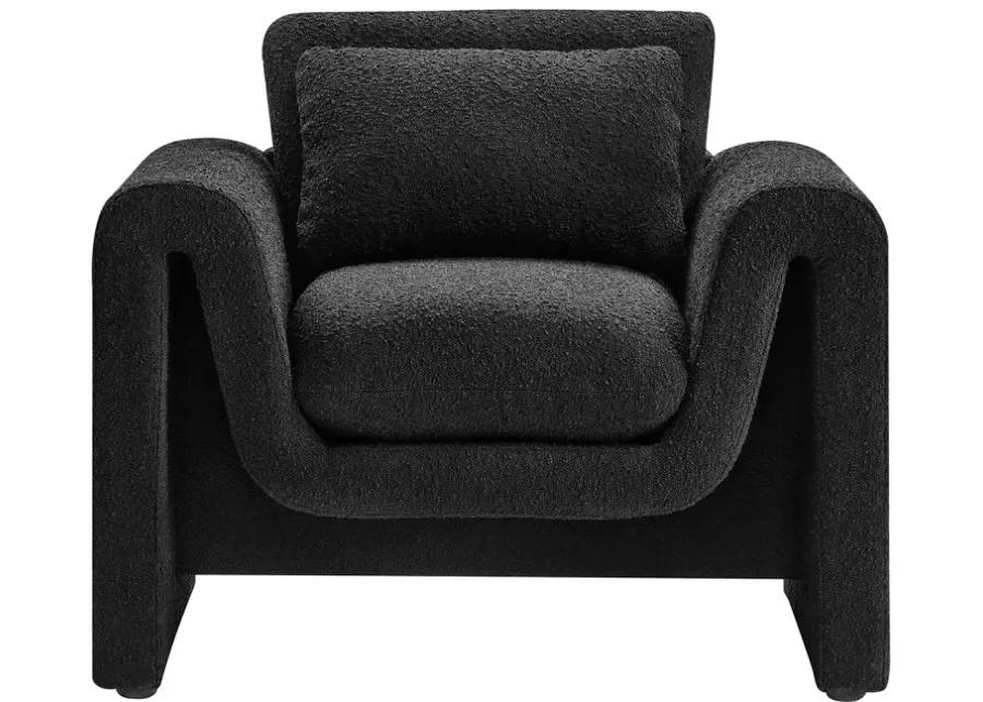 Waverly Boucle Upholstered Armchair