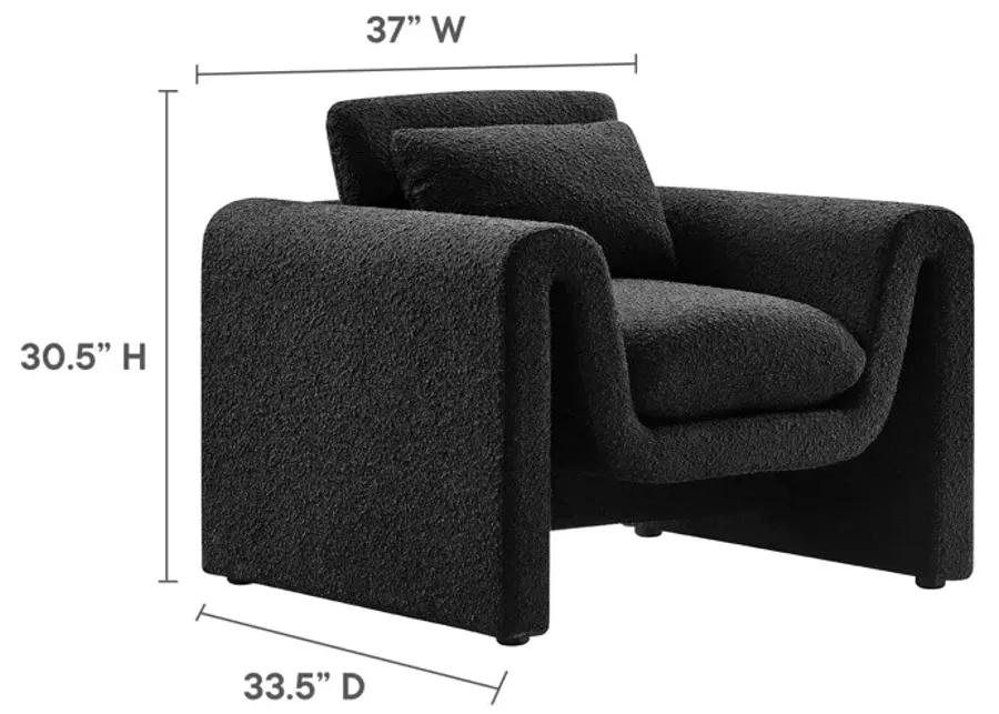 Waverly Boucle Upholstered Armchair