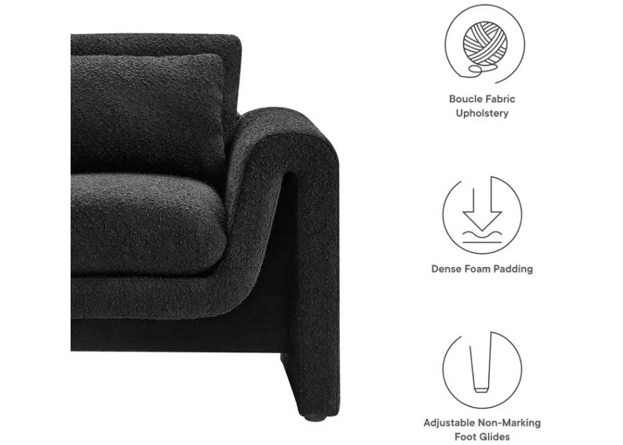 Waverly Boucle Upholstered Armchair