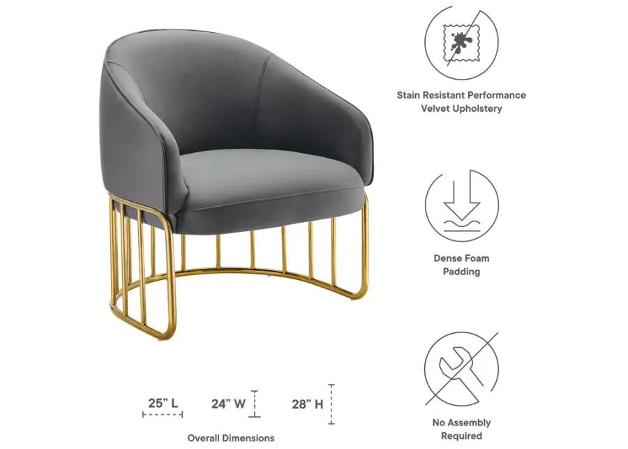 Legacy Performance Velvet Armchair