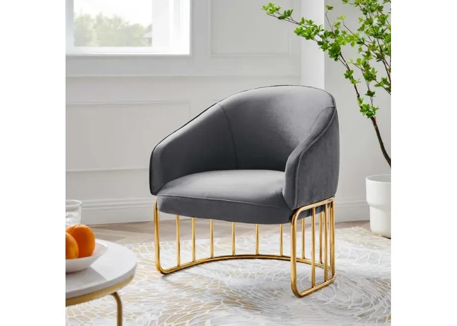 Legacy Performance Velvet Armchair