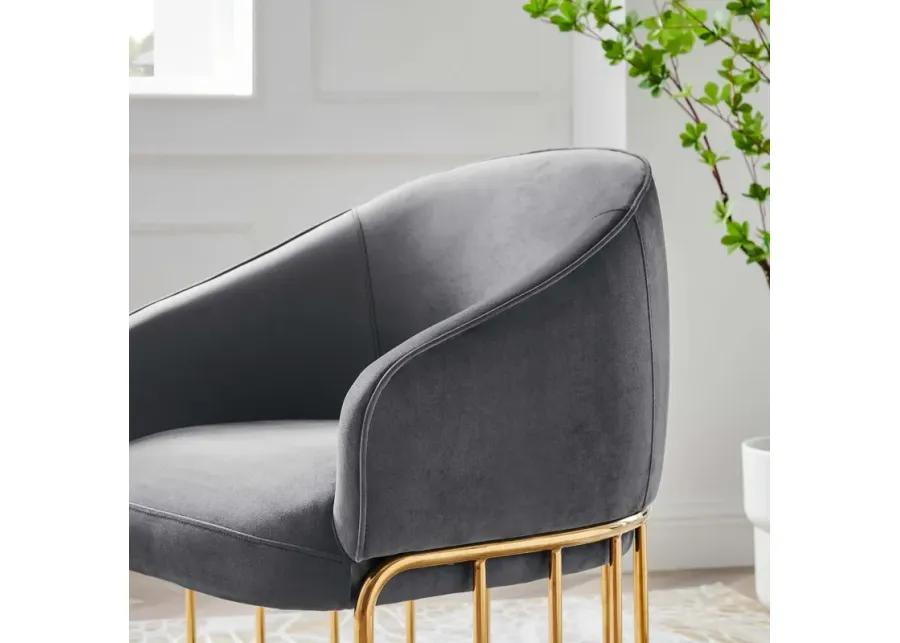 Legacy Performance Velvet Armchair