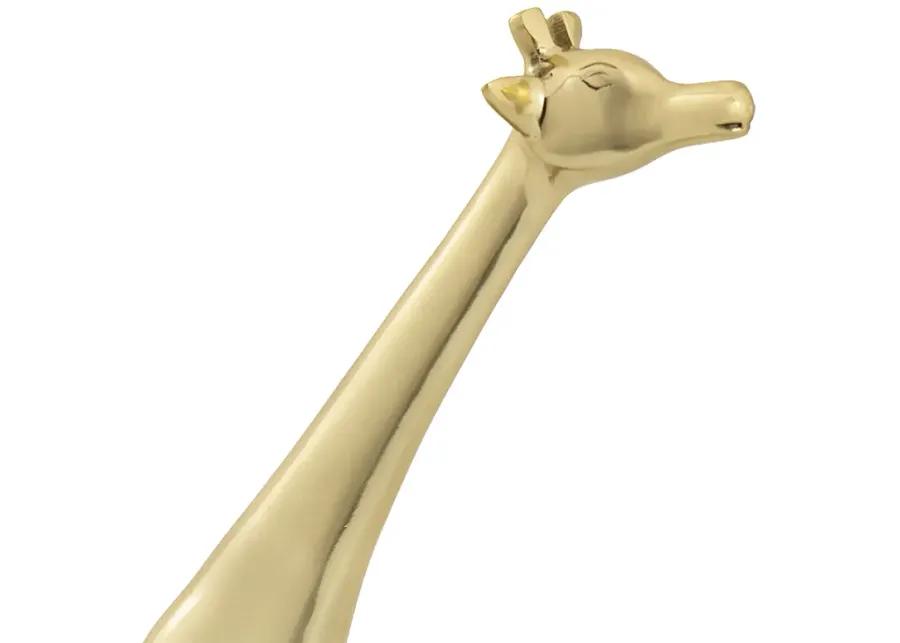 Brass Giraffe Sculpture - Large