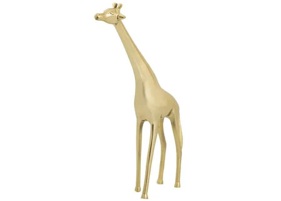 Brass Giraffe Sculpture - Large